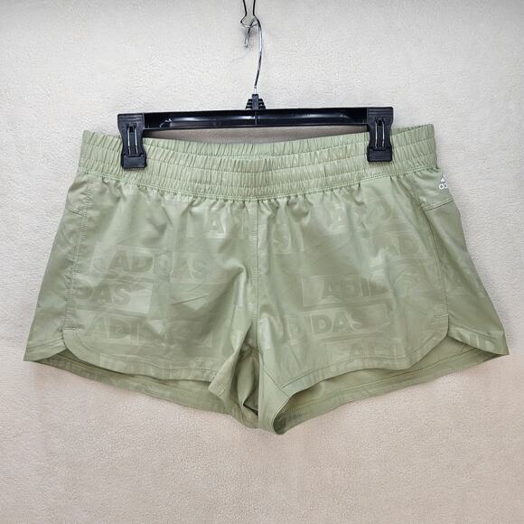 adidas Pants - ADIDAS WOMEN'S MEDIUM PACER WOVEN DEBOSS TRAINING/RUNNING SHORTS LIME HK7544 NWT